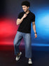 Classic Comfort: Men's 100% Cotton Polo T-shirt Black