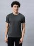 Men's 100% Cotton Round Neck Solid T-shirt Dark Sea Green