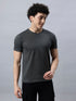 Men's 100% Cotton Round Neck Solid T-shirt Greyish Teal