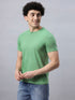 Men's 100% Cotton Round Neck Solid T-shirt Graphite Grey