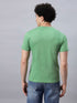 Men's 100% Cotton Round Neck Solid T-shirt Greyish Teal