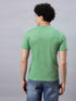 Men's 100% Cotton Round Neck Solid T-shirt Dark Sea Green