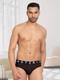 Men's Micromodal Solid Brief - Ultra Soft, Antimicrobial, No Marks Waistband - Cynical Black