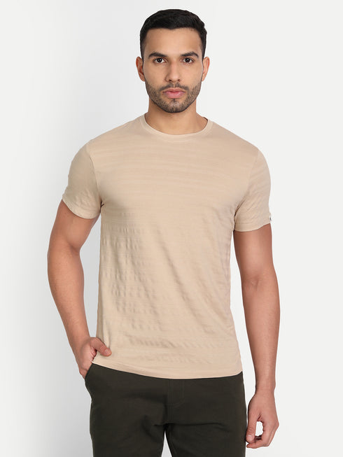 Men's Crew Neck STRUCTURED Tee offwhite
