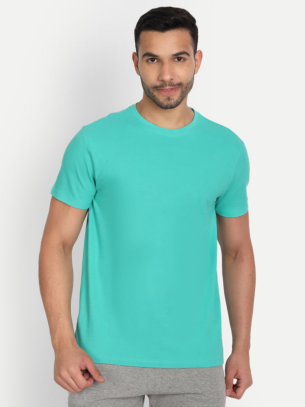 Men's Crew Neck AIRTEX Tee Turquoise
