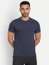 Men's Crew Neck MELANGE Tee Navy Blue