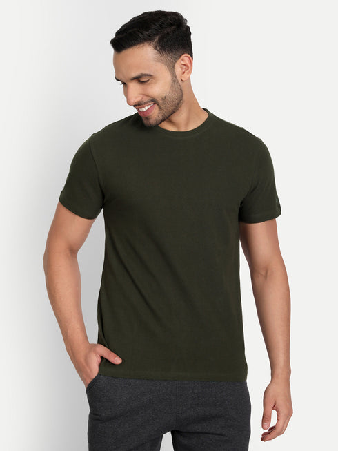 Men's Crew Neck AIRTEX Tee Military Green