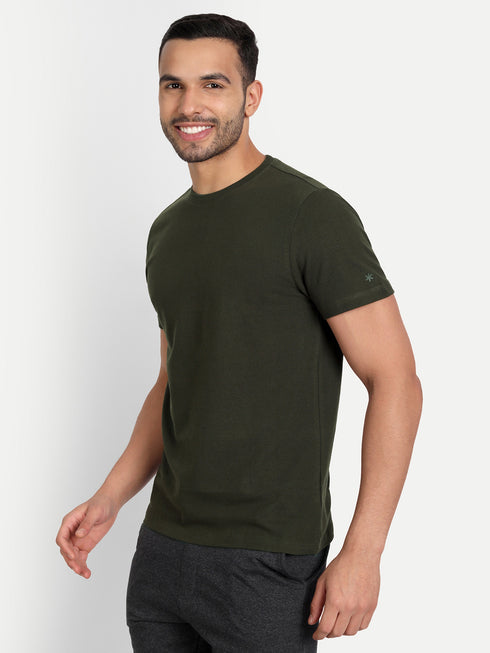 Men's Crew Neck AIRTEX Tee Military Green